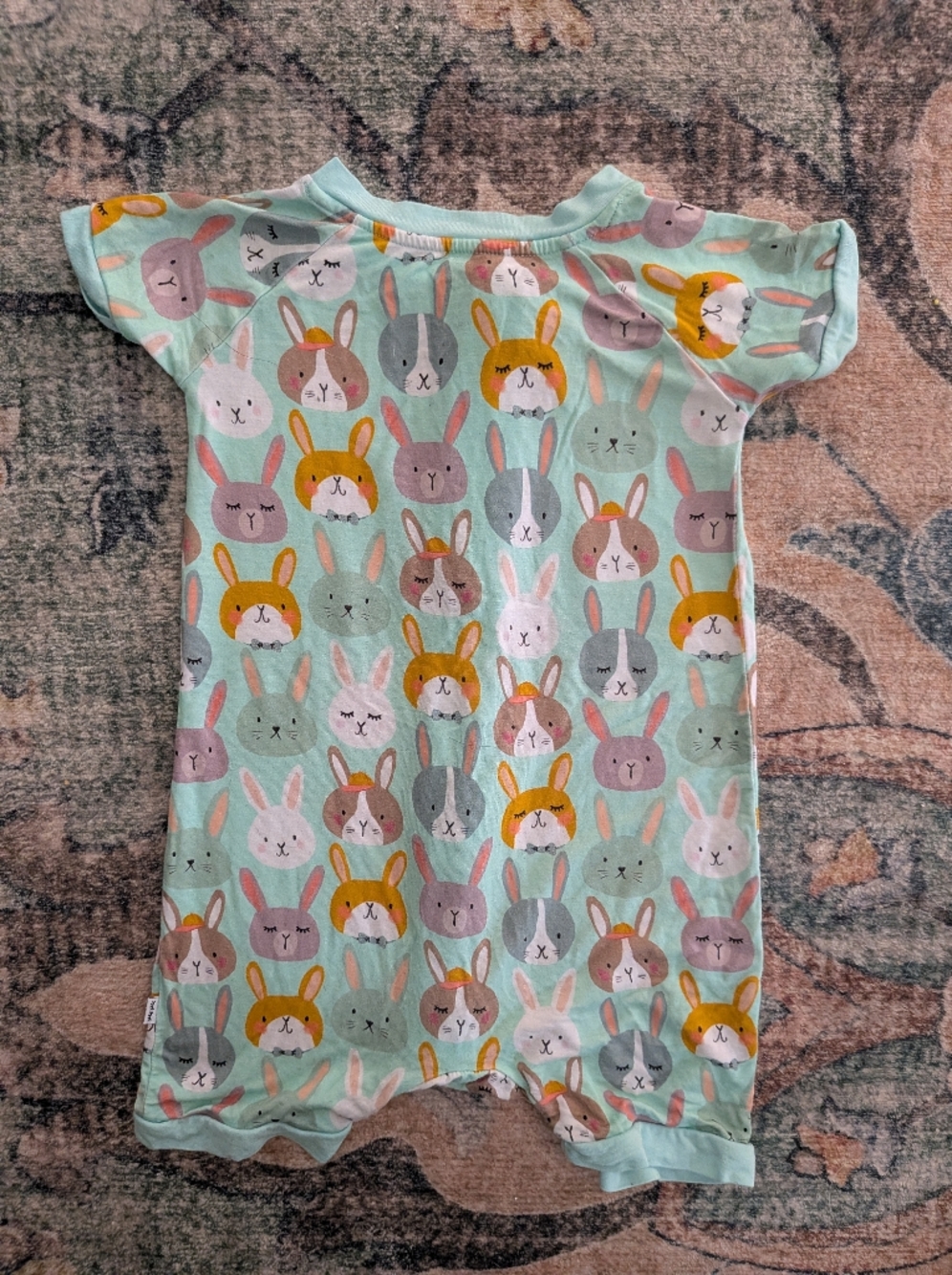 Little Sleepies Rad Rabbits Shortie - Picture 2 of 3